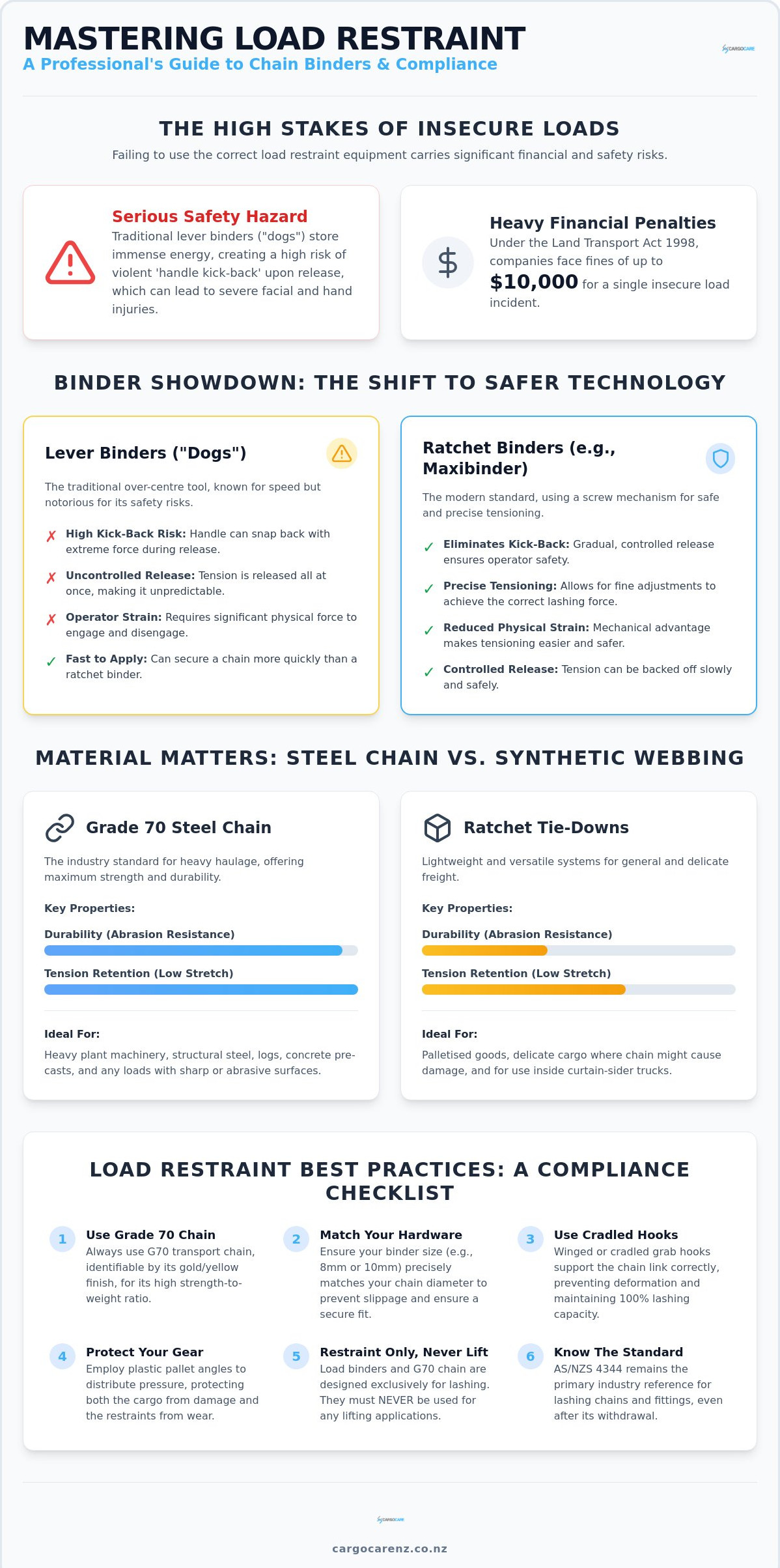 Chain Binders NZ: The Professional Guide to Load Restraint Selection