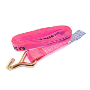Ratchet Strap 4.5m x 50mm J Hook Pink