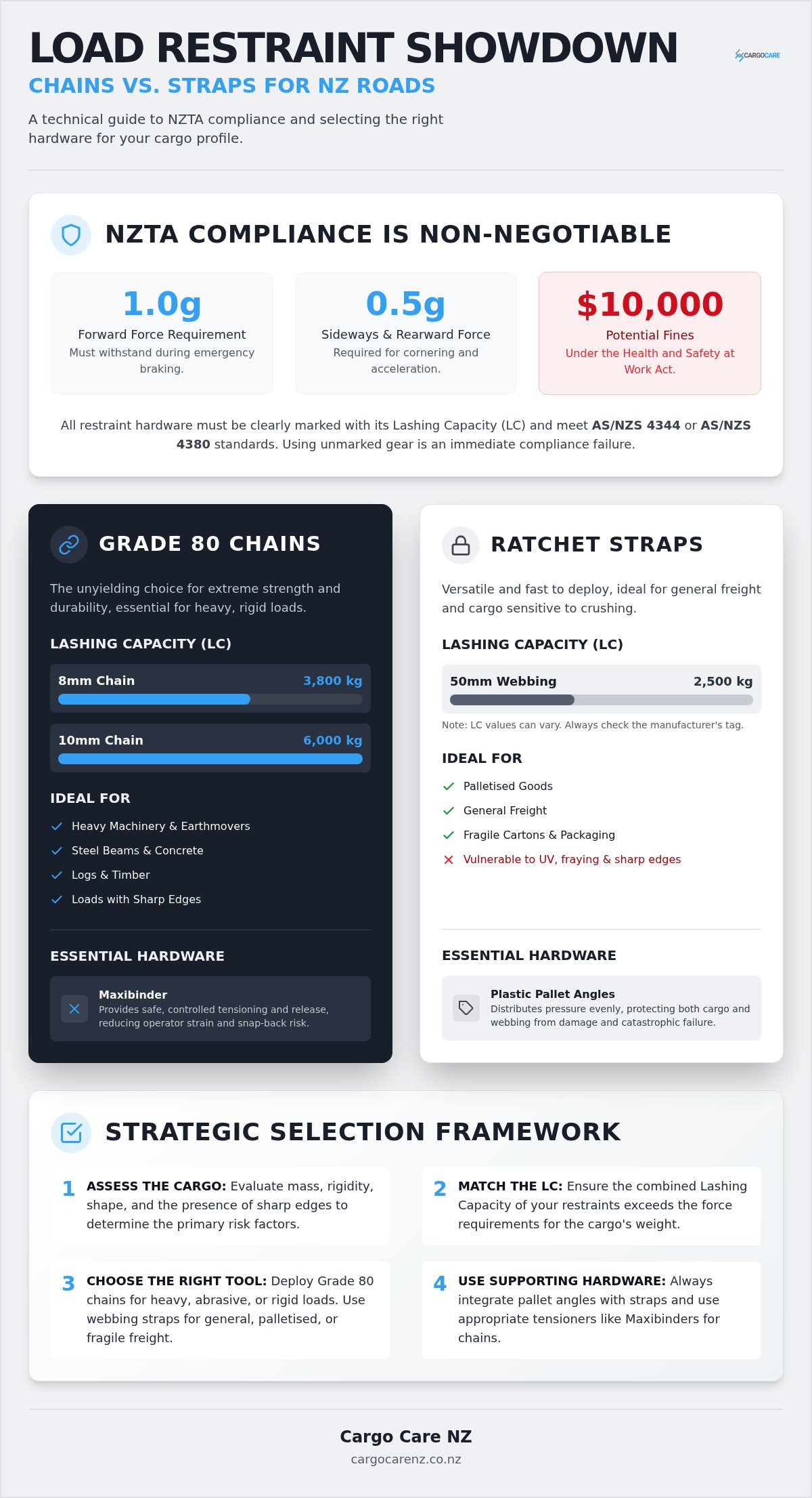Load Restraint Chains vs Straps NZ: The Professional Comparison Guide