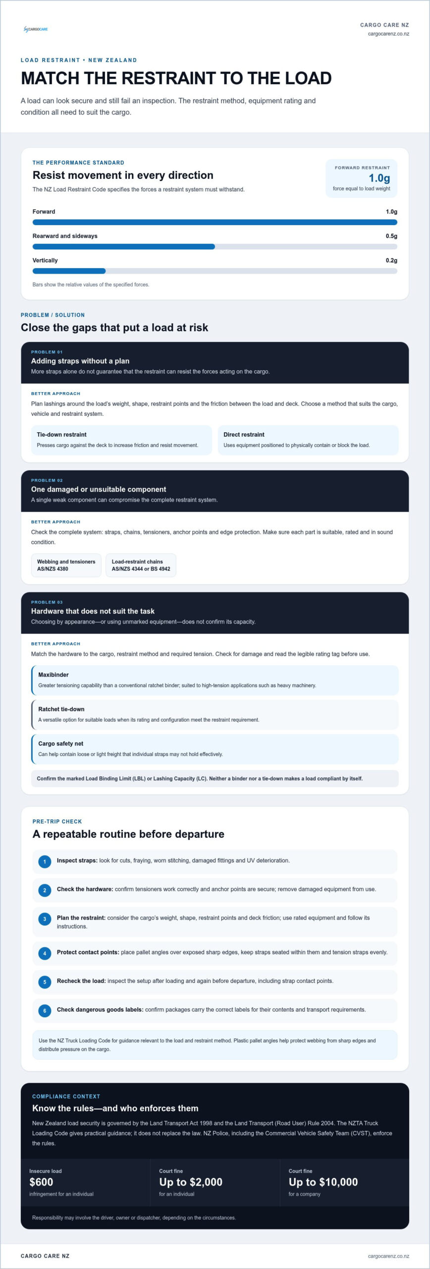 How to Avoid Load Restraint Fines in NZ: A Professional Compliance Guide
